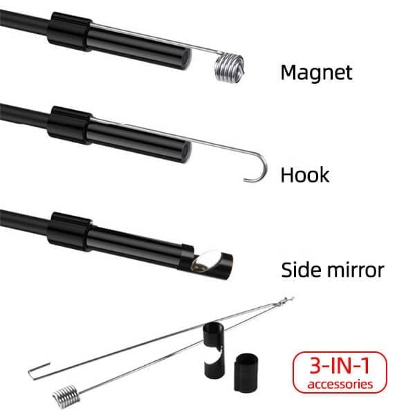 π 50% OFF! β¨ 3-IN-1 ENDOSCOPE - 2.0MP HD with 6 LED Lights, IP67 Waterproof, Compatible with Smartphones for Home Inspection and DIY Projects π±π οΈ