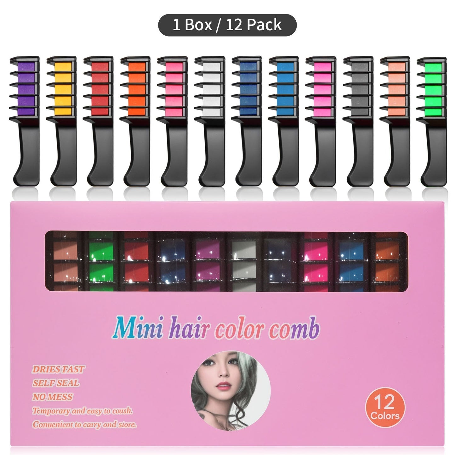 šLimited Time Discountš„Temporary Hair Dye Chalk Comb- Cruelty Free