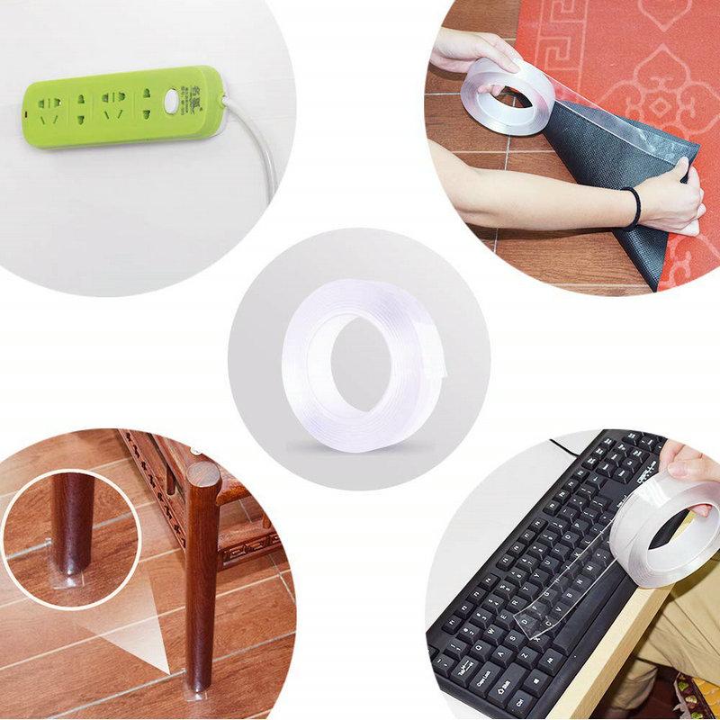 ✨Extra Large Double Sided Tape , Clear & Tough Nano Tape, Multipurpose Mounting Tape
