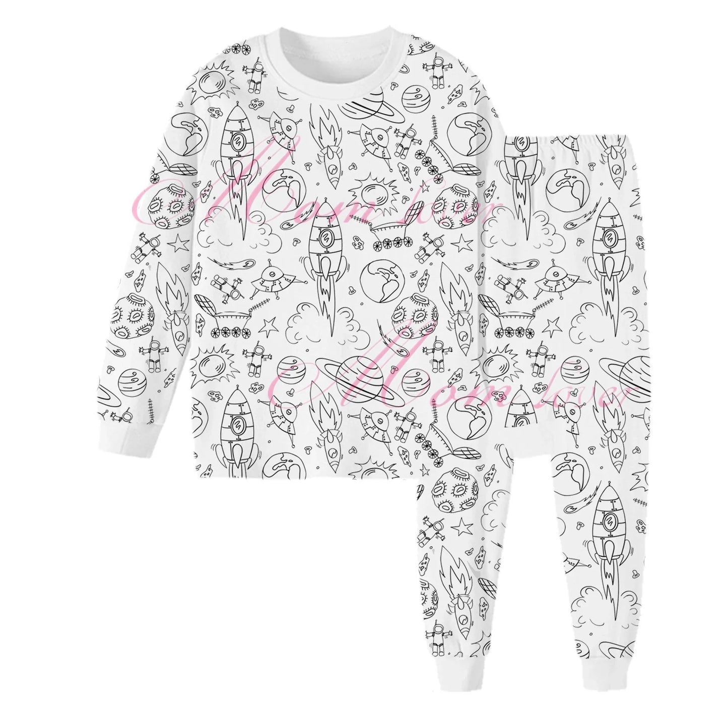 🎅Christmas Pre-sale🎁🎨DIY Cartoon Colorable Pajamas for Kids