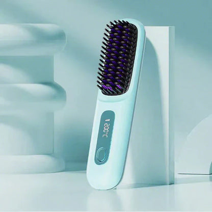 Wireless Ceramic Heating Hair Straightening Comb