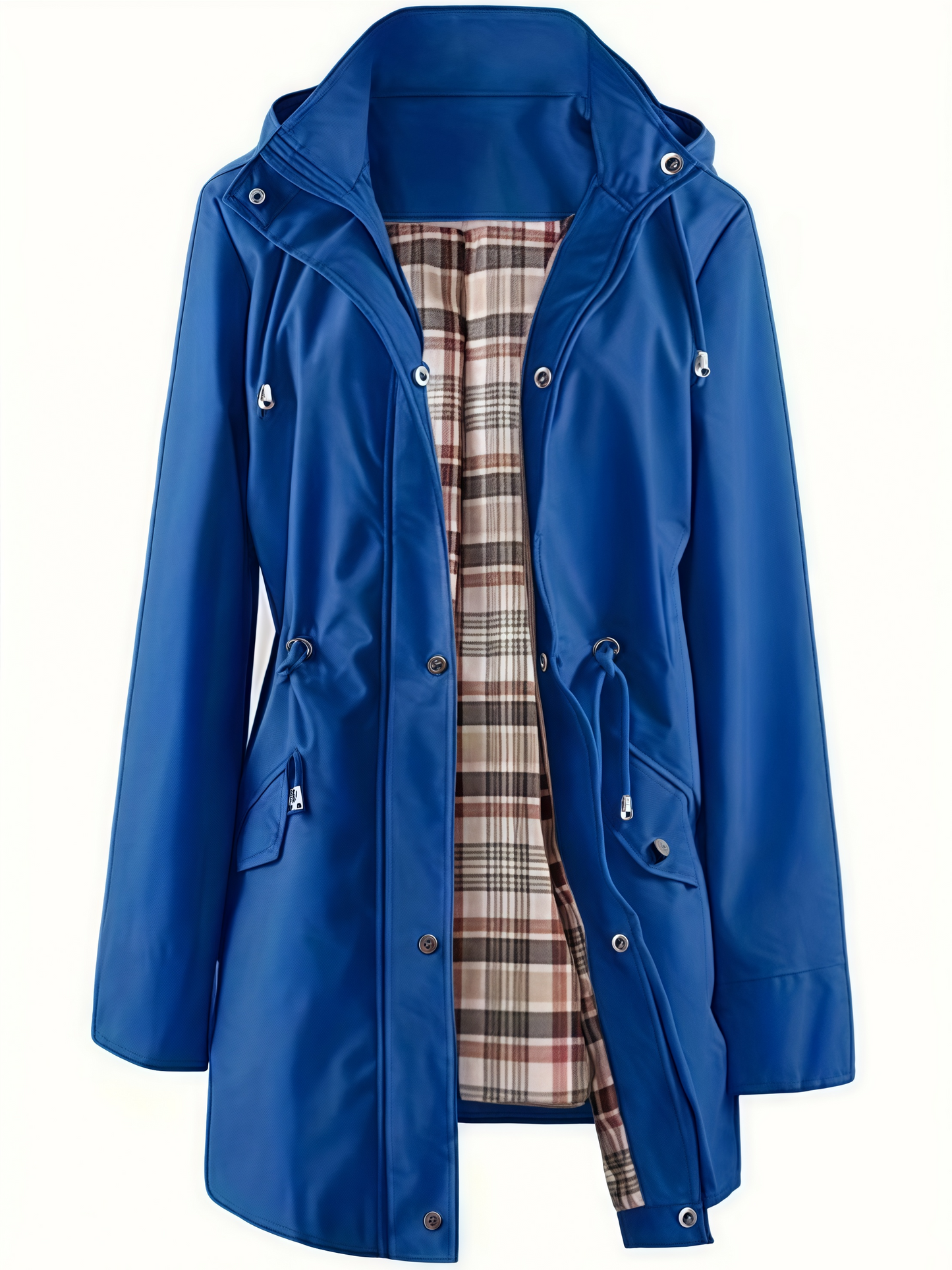 🧥LAST DAY SALE 50% OFF🌧️💧Ultimate Plaid Waterproof Jacket for Women🍃