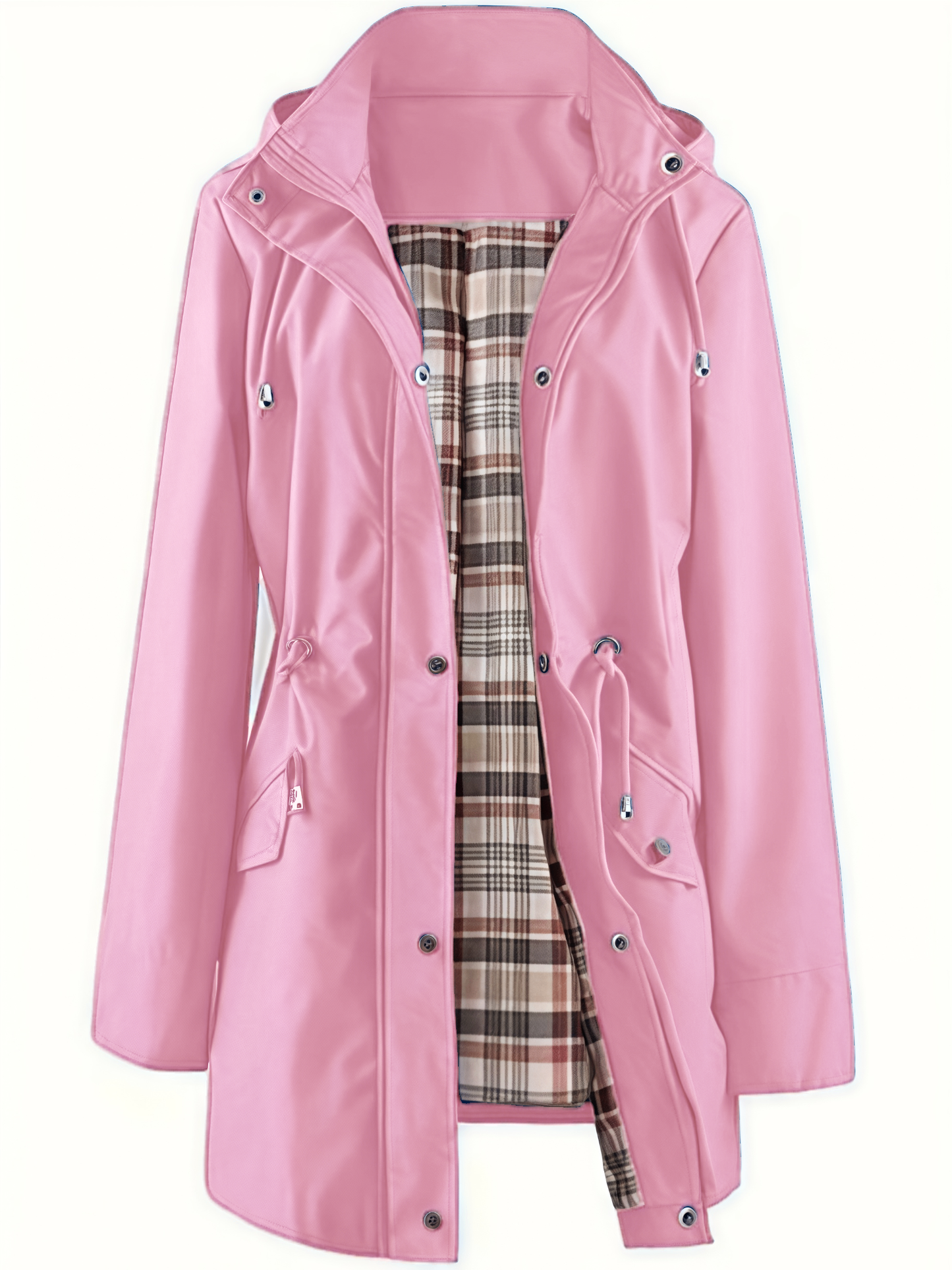 🧥LAST DAY SALE 50% OFF🌧️💧Ultimate Plaid Waterproof Jacket for Women🍃