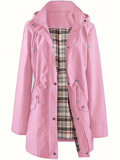 🧥LAST DAY SALE 50% OFF🌧️💧Ultimate Plaid Waterproof Jacket for Women🍃