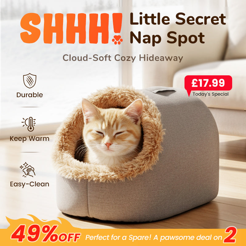 🎅 Saint's Day Exclusive Offer! 50% Off ✨ Click and Apply🐾Winter Warm Pet Cave Bed