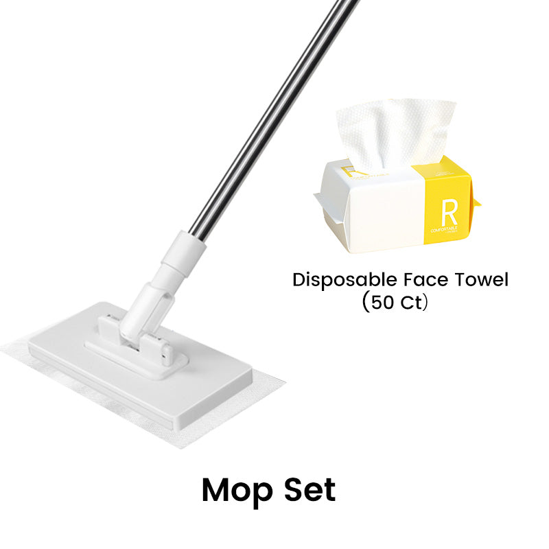💥Hot Sale 💥Disposable Dust Mop with 4 Reusable Cloths