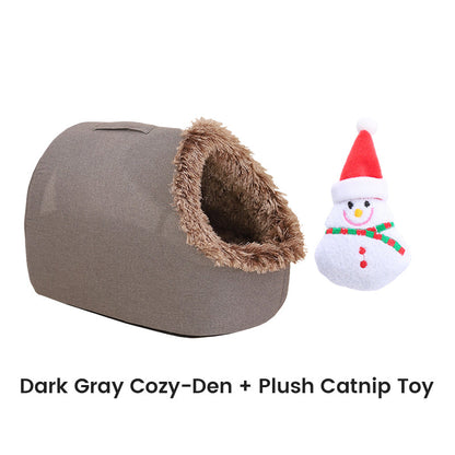 🎅 Saint's Day Exclusive Offer! 50% Off ✨ Click and Apply🐾Winter Warm Pet Cave Bed