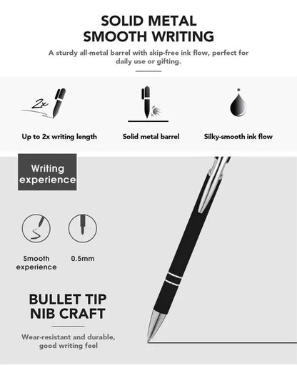 🔥Last Day Promotion 49% OFF💝Funny Stress-Relief Daily Quotes Metal Ballpoint Pen Set (7 Pcs) | 🎁Office Christmas Gift Exchange