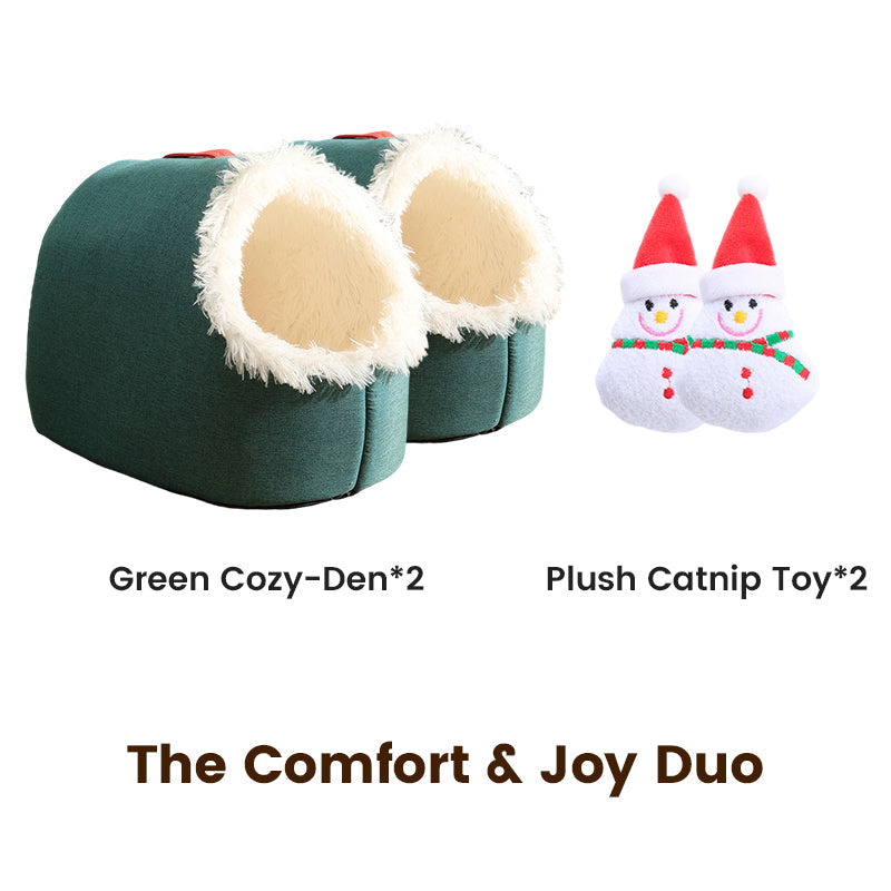 🎅 Saint's Day Exclusive Offer! 50% Off ✨ Click and Apply🐾Winter Warm Pet Cave Bed