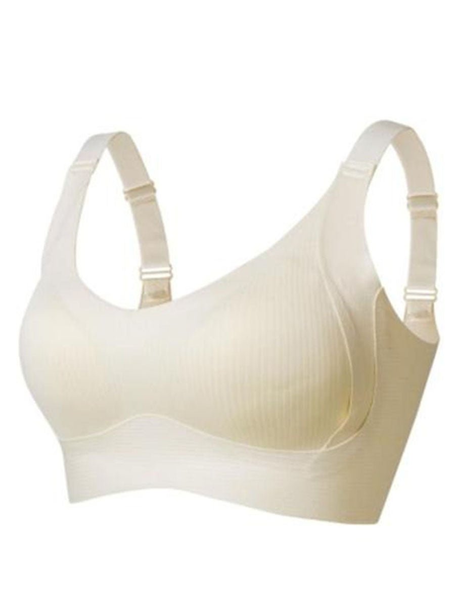 🎁Last Day Buy 1 Get 3 Packs🔥Each Only ￡4.99💕Women's Ribbed Push Up Adjustable Wireless Bra