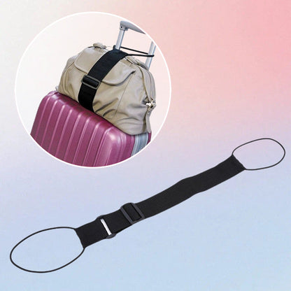 🖤Limited-Time Christmas Sale! 50% OFF ✨ Elastic Luggage Strap (Hands-Free for Travel) – Attach Bags to Suitcase for Airports/Vacations/Business Trips!