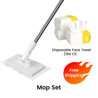 🎅 Saint's Day Exclusive Offer! 50% Off ✨ Click and Apply💥Hot Sale 💥Disposable Dust Mop with 4 Reusable Cloths