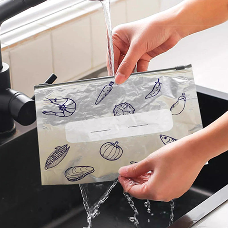 🍗HOT SALE 50% OFF🥦Reusable Aluminum Foil Sealable Storage Bags
