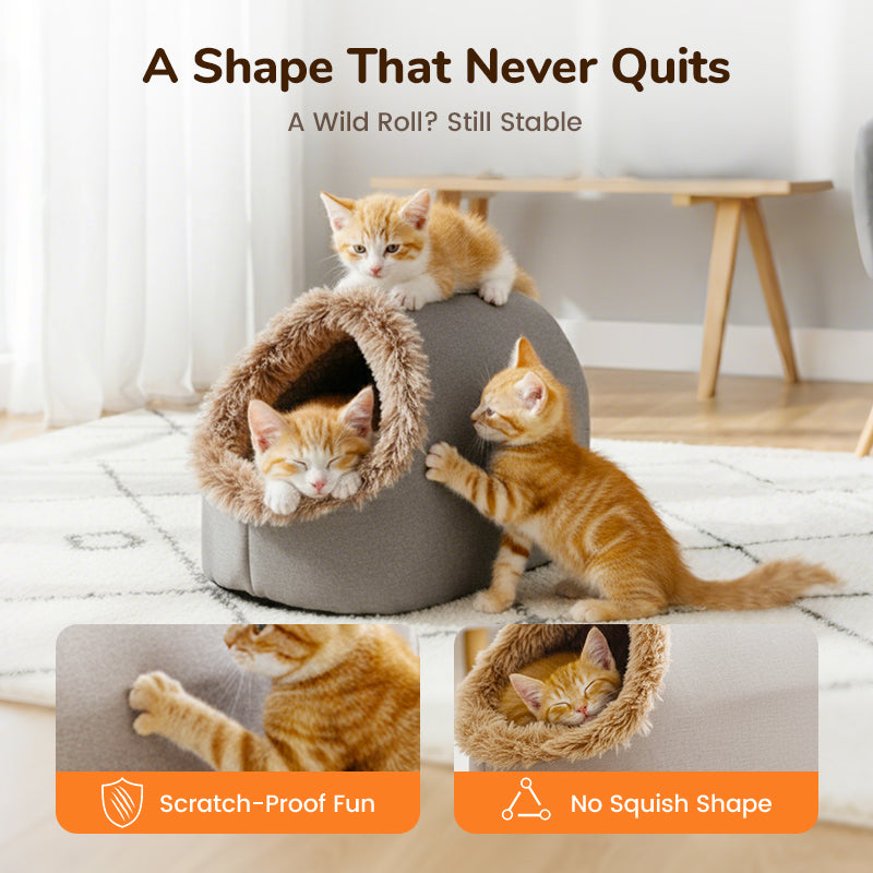 🎅 Saint's Day Exclusive Offer! 50% Off ✨ Click and Apply🐾Winter Warm Pet Cave Bed