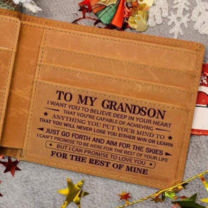 🎄Last Day SALE 50% OFF🧔 ❤️Engraved Genuine Leather Wallet