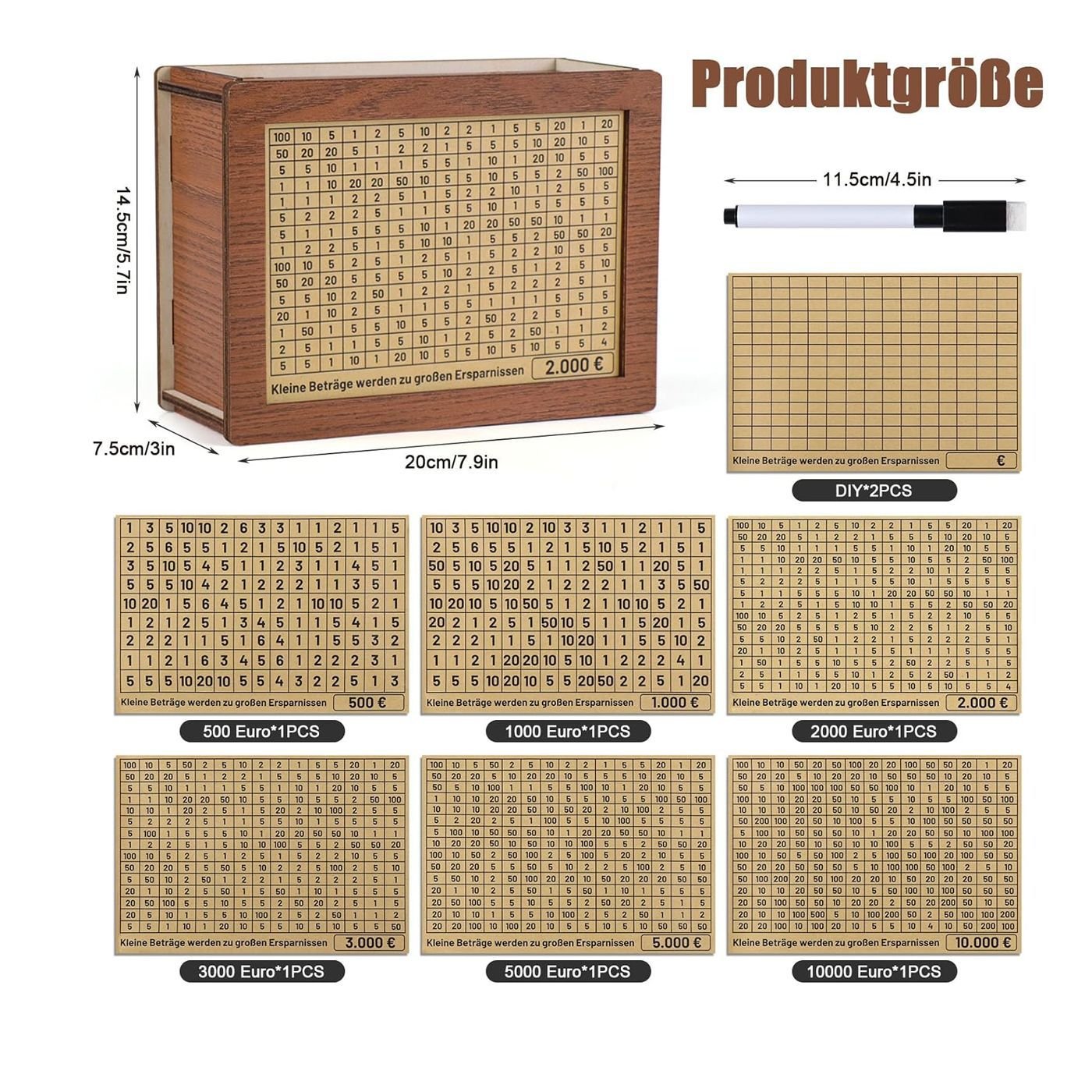 🎁 Hot Sale 49% OFF 🔥Retro Style Wooden Money Box with Counter Piggy Bank Handmade Saving Money Goal Piggy Bank