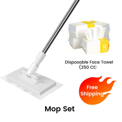 💥Hot Sale 💥Disposable Dust Mop with 4 Reusable Cloths