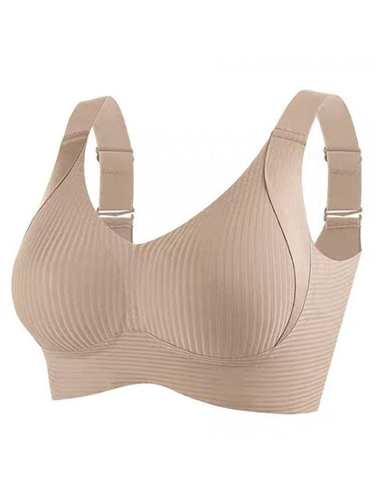 🎁Last Day Buy 1 Get 3 Packs🔥Each Only ￡4.99💕Women's Ribbed Push Up Adjustable Wireless Bra