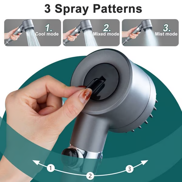 Click and Apply🚿 Multi-Functional High-Pressure Shower Head Set