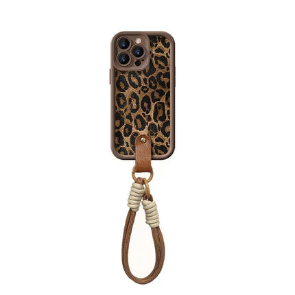 🎁Early Christmas sale - 49% off🎅Leopard Print Case for iPhone with Lanyard