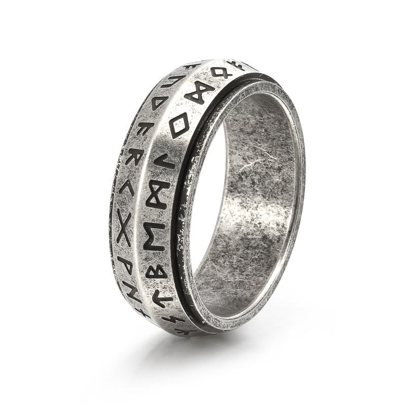 🎄Christmas Sale 60% OFF🔥Viking Rune Rotating Ring💍