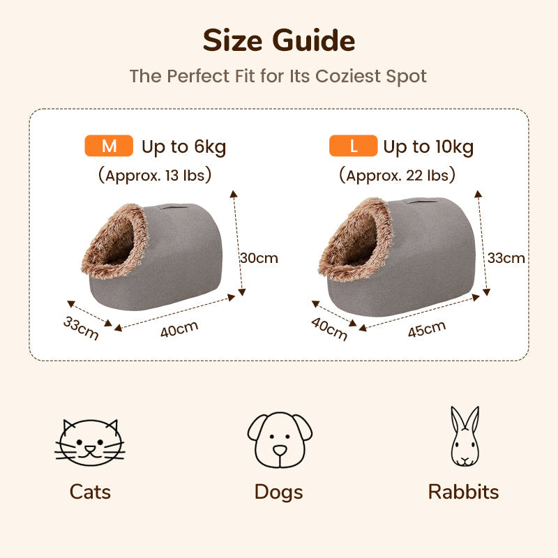 🎅 Saint's Day Exclusive Offer! 50% Off ✨ Click and Apply🐾Winter Warm Pet Cave Bed