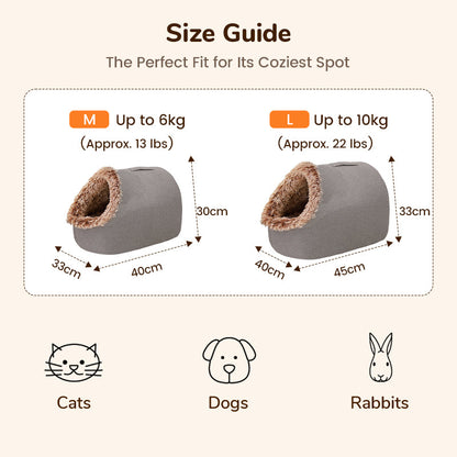 🎅 Saint's Day Exclusive Offer! 50% Off ✨ Click and Apply🐾Winter Warm Pet Cave Bed