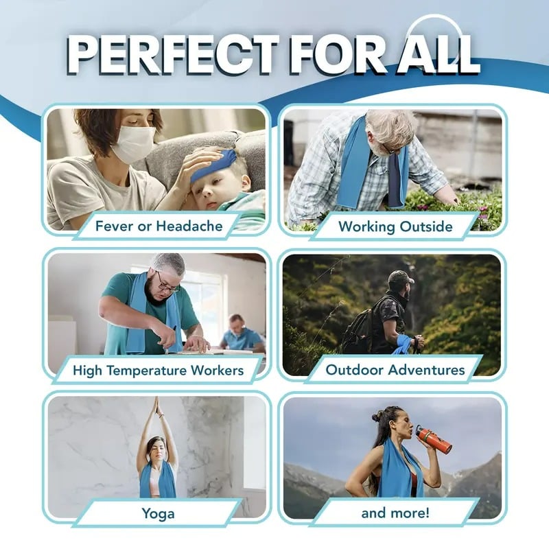 🎁 Buy 1, get 1 free – only 9.99£ each!🔥🔥Absorbent cooling towel, can be used anywhere, anytime!