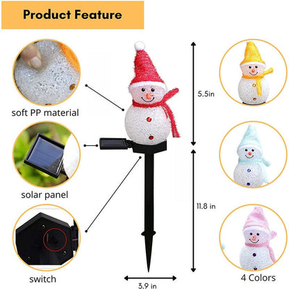 ❄️Early Christmas Sale - Waterproof Solar Snowman Lamp☃️