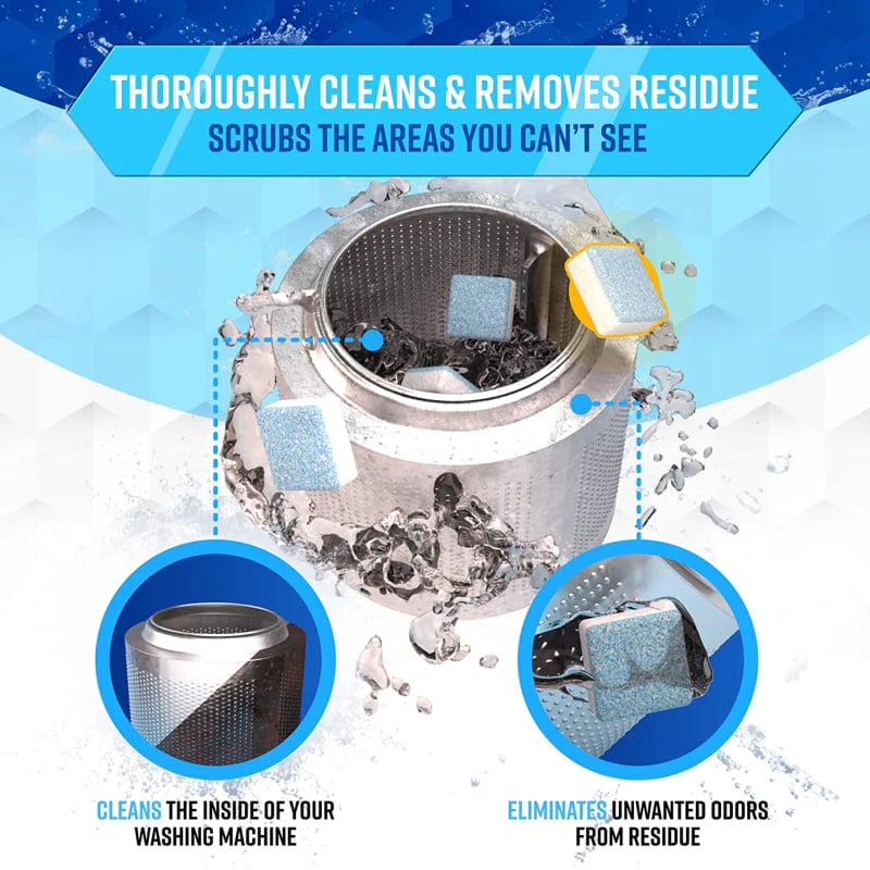 🔥Washing Machine Deep Cleaner Tablets ( Buy 2 Get 3 FREE )