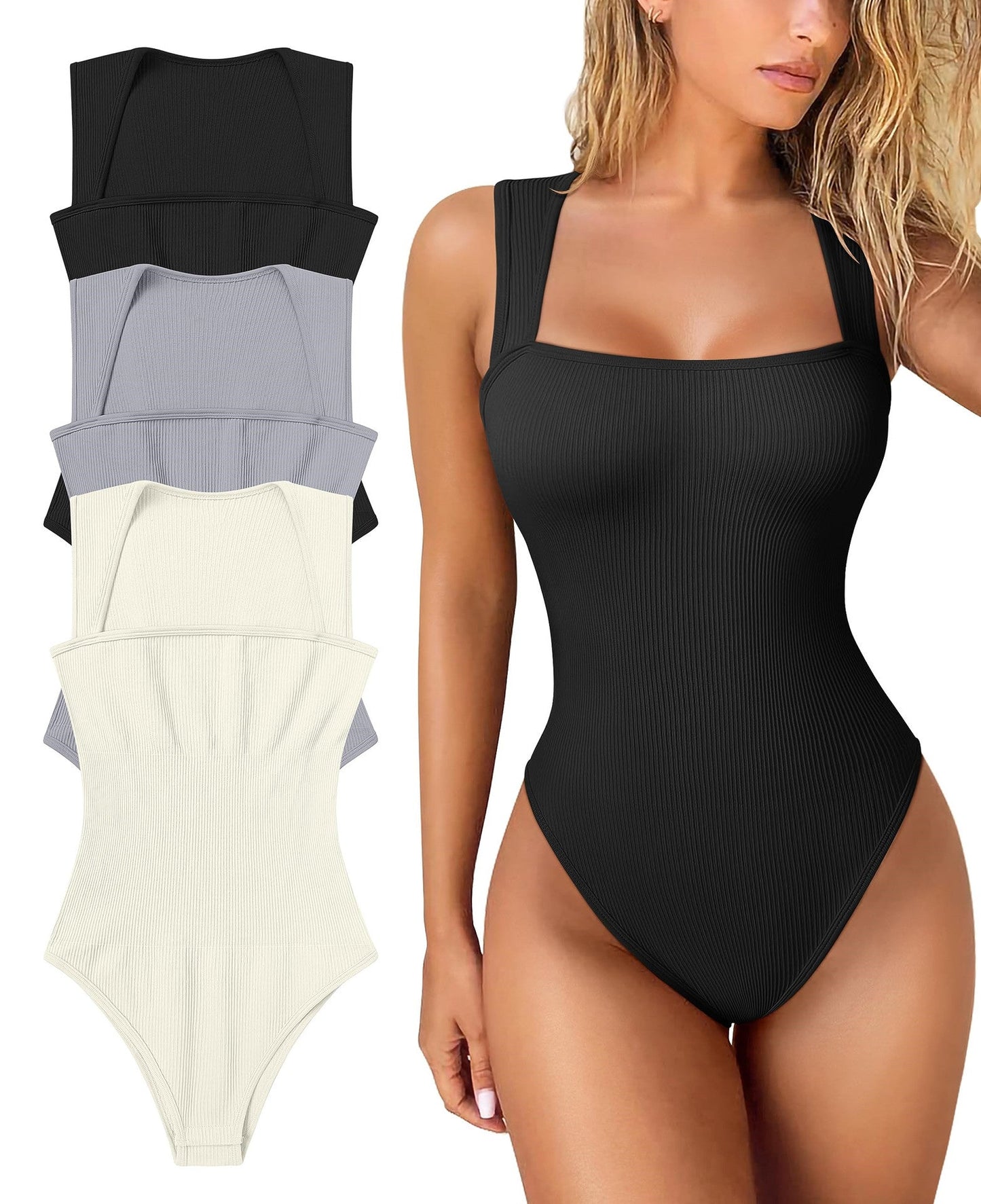 🎁LAST DAY SALE-49% OFF🎁Sleeveless Tummy Control Tank Tops Bodysuits
