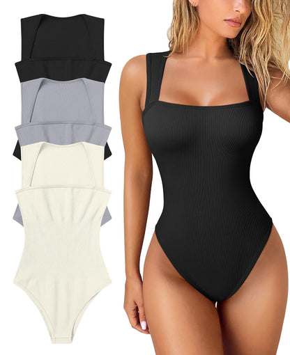 🎁LAST DAY SALE-49% OFF🎁Sleeveless Tummy Control Tank Tops Bodysuits