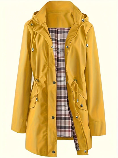 🧥LAST DAY SALE 50% OFF🌧️💧Ultimate Plaid Waterproof Jacket for Women🍃