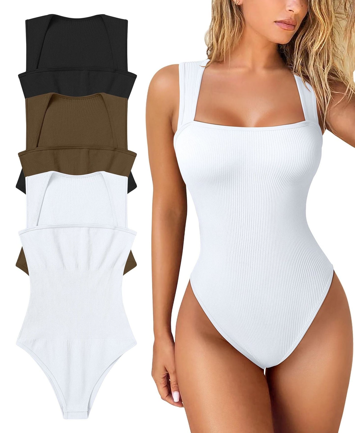 🎁LAST DAY SALE-49% OFF🎁Sleeveless Tummy Control Tank Tops Bodysuits