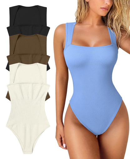 🎁LAST DAY SALE-49% OFF🎁Sleeveless Tummy Control Tank Tops Bodysuits
