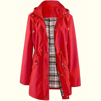 🧥LAST DAY SALE 50% OFF🌧️💧Ultimate Plaid Waterproof Jacket for Women🍃