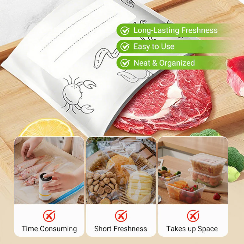 🍗HOT SALE 50% OFF🥦Reusable Aluminum Foil Sealable Storage Bags