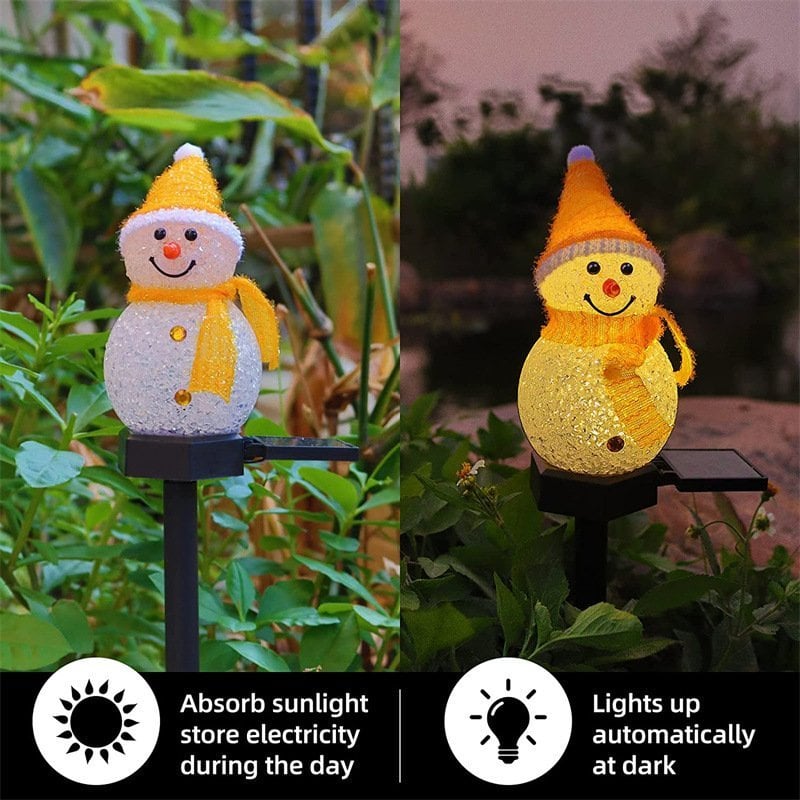 ❄️Early Christmas Sale - Waterproof Solar Snowman Lamp☃️