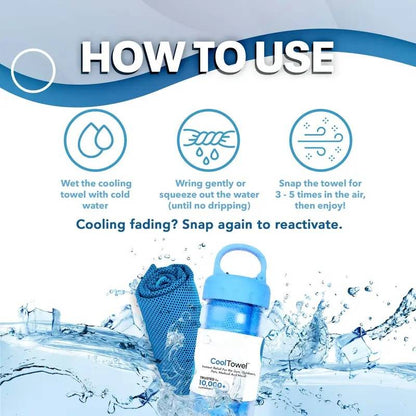 🎁 Buy 1, get 1 free – only 9.99£ each!🔥🔥Absorbent cooling towel, can be used anywhere, anytime!