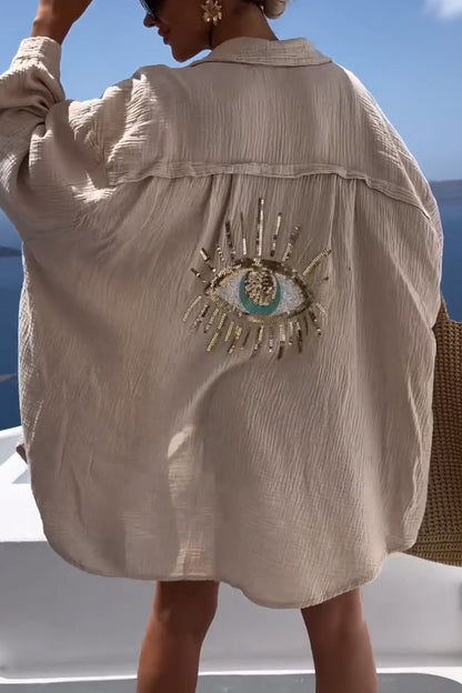 🔥Hot Sale 49% OFF🔥2025 New Casual Sequin Beaded Shirt