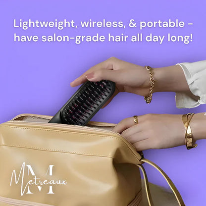 Wireless Ceramic Heating Hair Straightening Comb