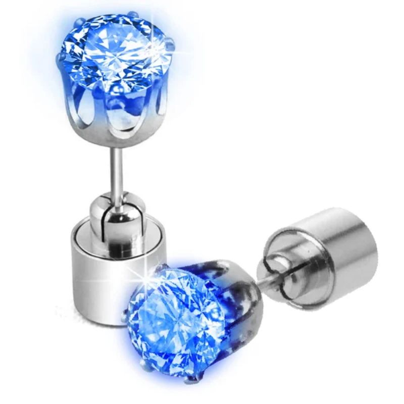 Stylish LED Luminous Crown Earrings