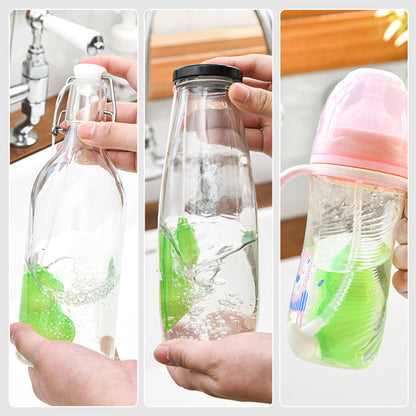 Pea-Shaped Bottle Cleaning Sponge