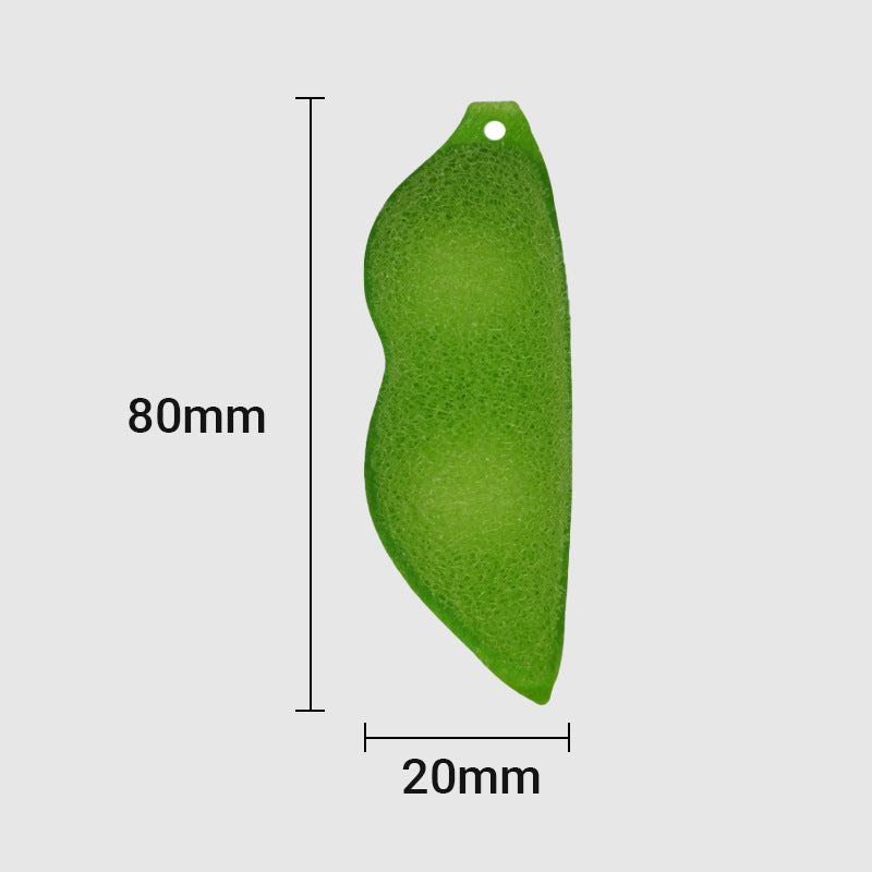 Pea-Shaped Bottle Cleaning Sponge