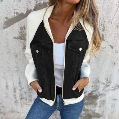 💥32%OFF💥Women's Creative Denim Splicing Jacket