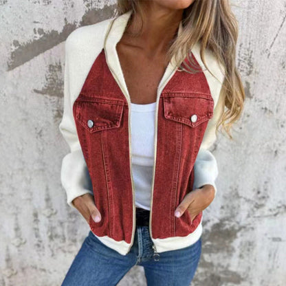 💥32%OFF💥Women's Creative Denim Splicing Jacket