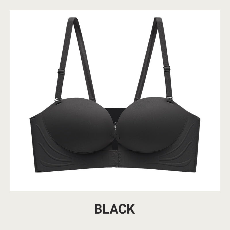 💖2024🔥 Invisible Strap Front Buckle Push Up Bra