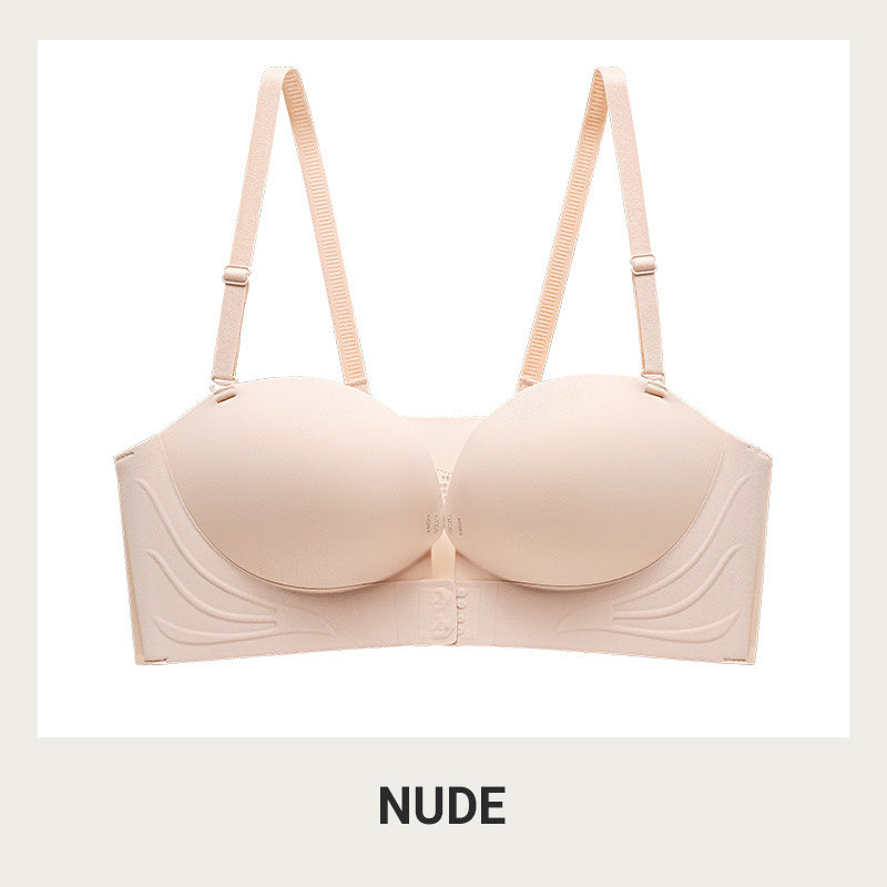 💖2024🔥 Invisible Strap Front Buckle Push Up Bra