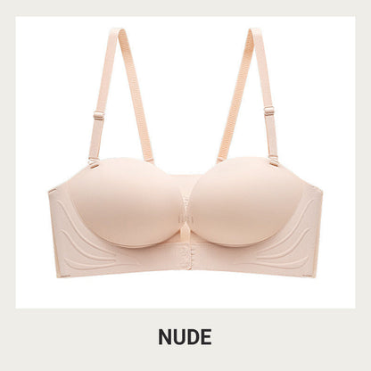💖2024🔥 Invisible Strap Front Buckle Push Up Bra