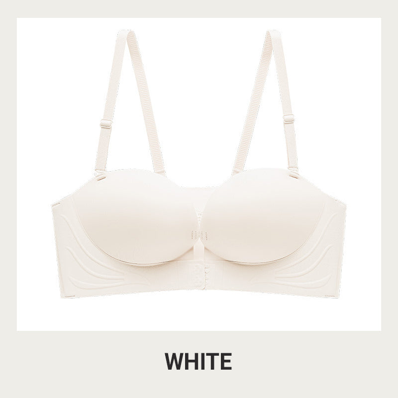 💖2024🔥 Invisible Strap Front Buckle Push Up Bra